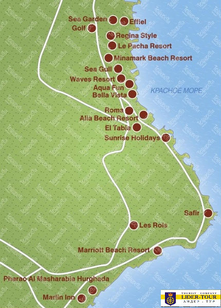 Карта Египет центр города